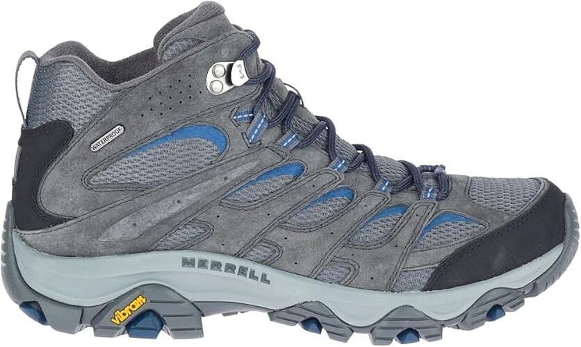 Merrell Men's Moab 3 Mid Waterproof Granite Hiking Shoes J036267 - Size 7