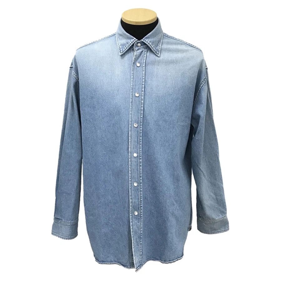 balenciaga denim shirt mens