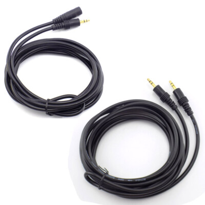10/15/20M 3.5mm Stereo Headphone Jack EXTENSION Cable Audio male female Lead