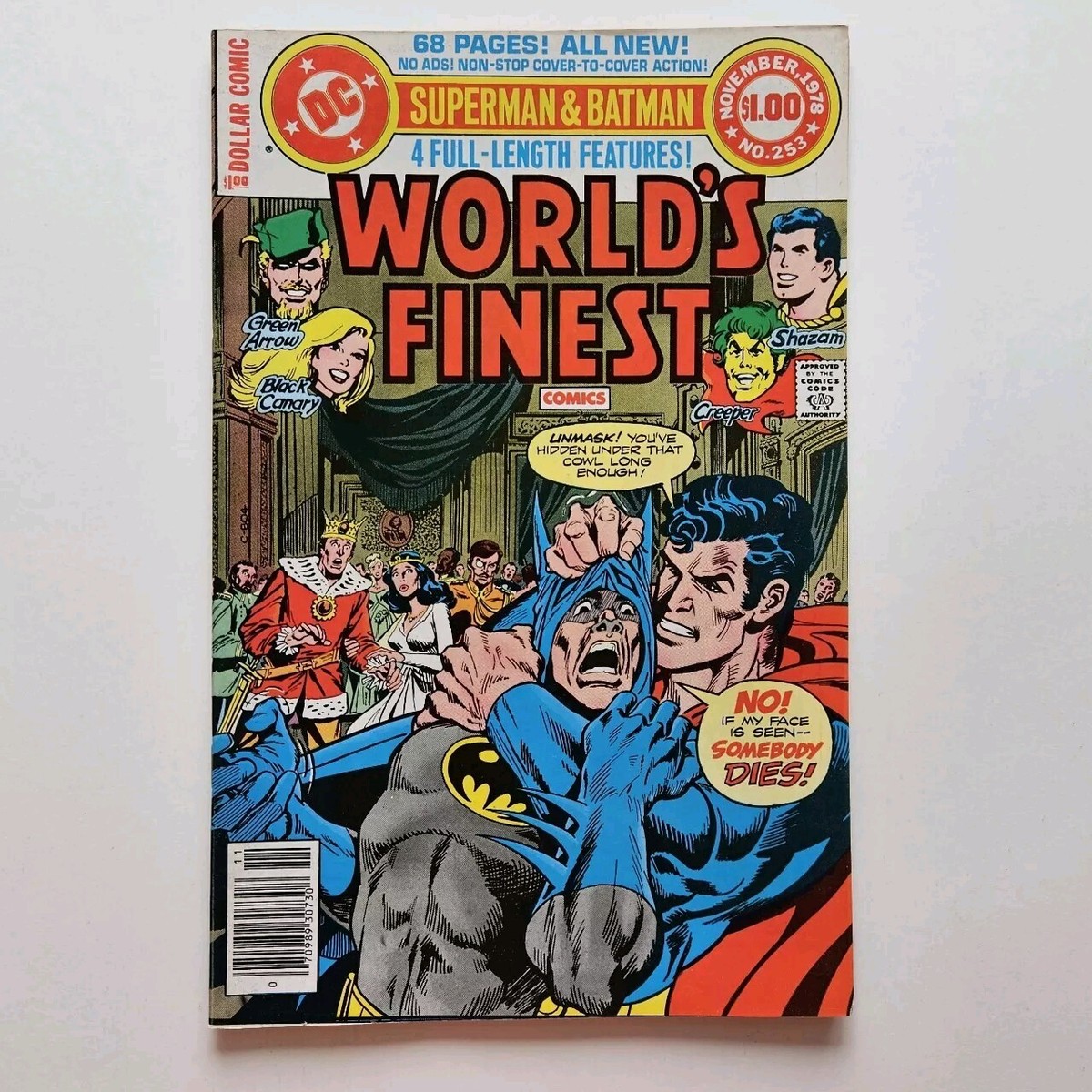 WORLD'S FINEST COMICS #253 Comic Book DC 1978 VF 8.0 Vtg Superman
