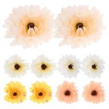 10 Pcs Artificial Flower Hair Accessories Daisy Flowers Heads DIY