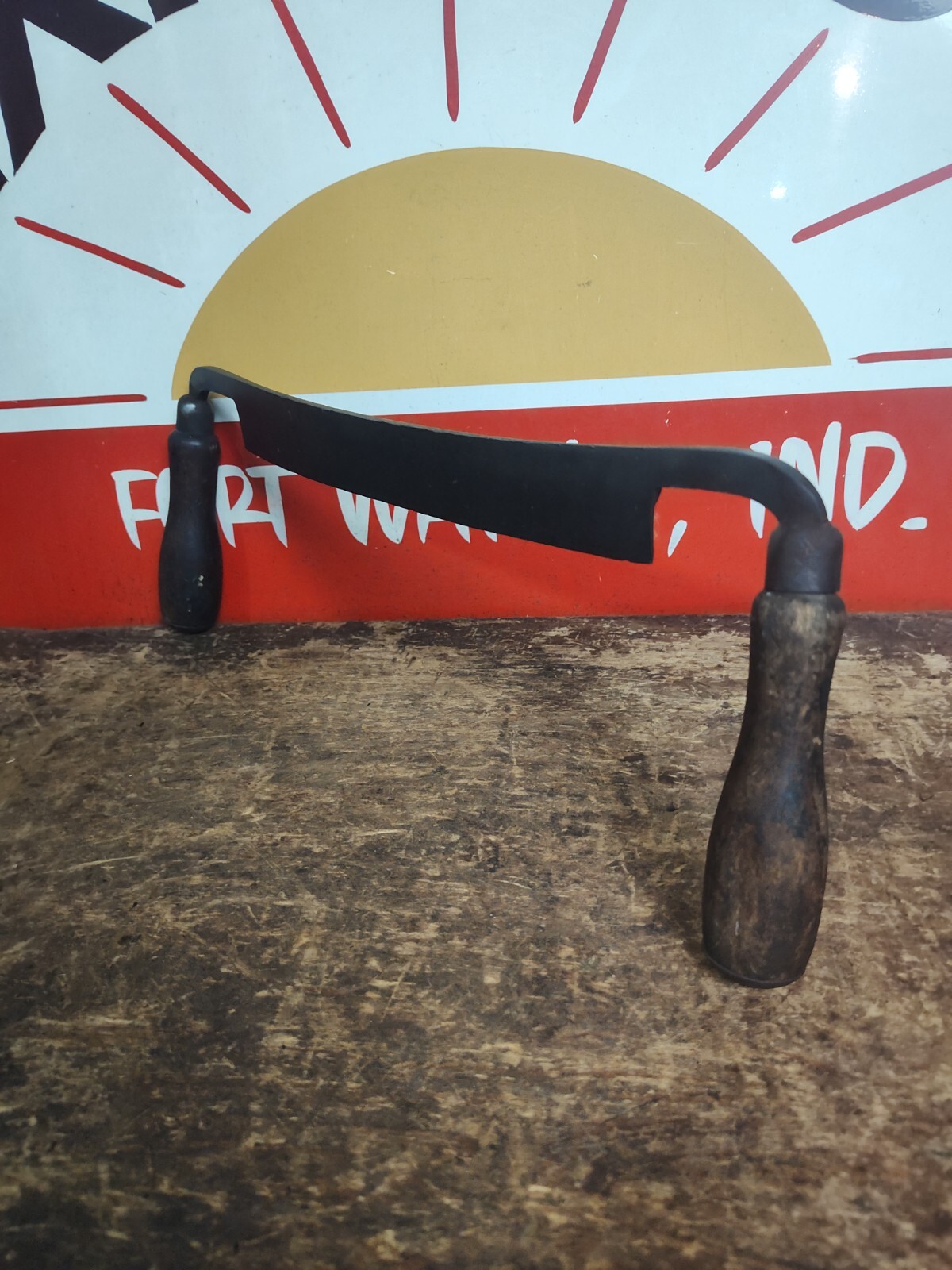 Draw Knife Ohio Tool Company 10" Cut Shave Wood Tool Drawknife USA eBay