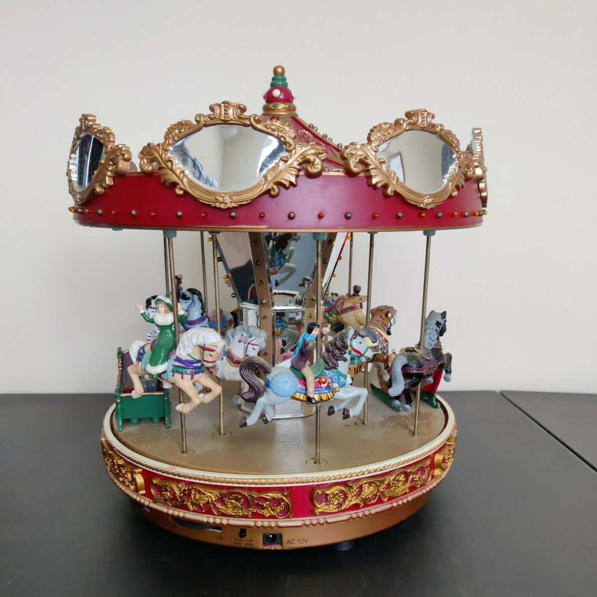 G2【used】Mr.Christmas メリーゴーランド　カルーセル Mr Christmas Marquee Merry Go Round Carousel 30 Songs Lights