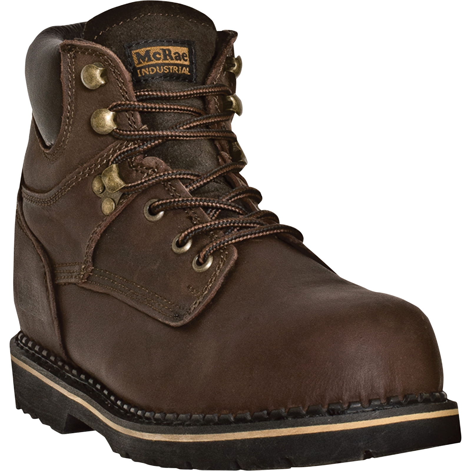 McRae 6in Ruff Ryder Steel Toe EH Work Boots - Dark Brown, Size 9 Wide #MR86344 McRae 6in Ruff Ryder Steel Toe EH Work Boots - Dark Brown, Size 9 Wide #MR86344
