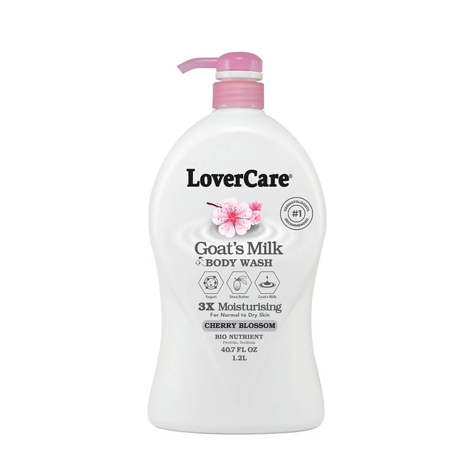 Pack of 2- LoverCare Goat's Milk Body Wash with Cherry Blossom 1200ml - image 2 of 4