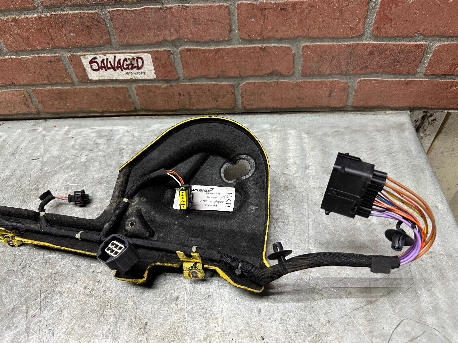 2015 Mclaren 650S, Fuel Tank Wire Harness, Used, P/N 11M0986CP