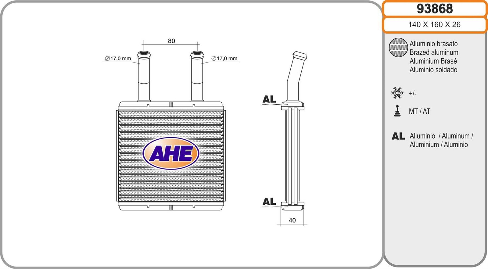 Radiateur de chauffage Hyundai Atos 1.0 I échangeur thermique habitacle