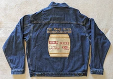 Vintage Small Batch Bourbon Collection Denim Jacket Size L International Denim