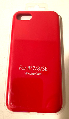 Silicone Case for iPhone SE 2020 (2nd Gen)/iPhone 7/iPhone 8, RED, IceSword