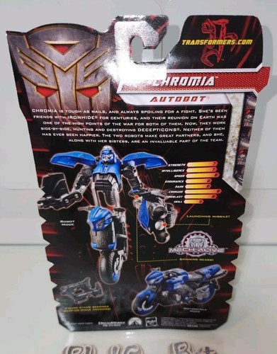 TRANSFORMERS 2 ROTF REVENGE OF THE FALLEN AUTOBOT CHROMIA DELUXE 2010 *NEW MOSC* - Picture 5 of 9