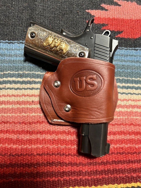 Leather Slide Holster USA Made Fits Colt Kimber RIA Springfield Model 1911 USA