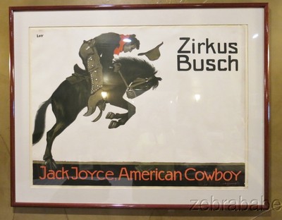 RARE Zirkus Busch Litho Poster Jack Joyce American Cowboy Hollerbaum Schmidt