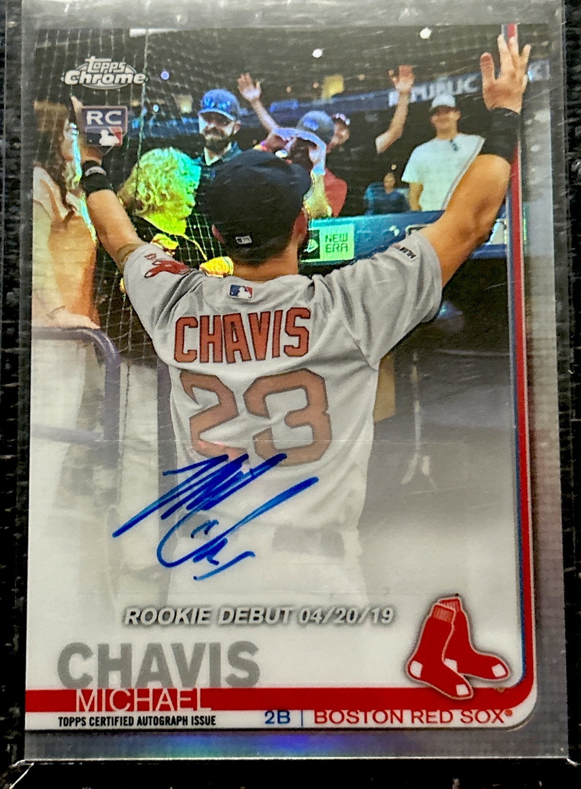 Michael Chavis 2019 Topps Chrome Update Refractor Rookie RC Auto Autograph ☘️