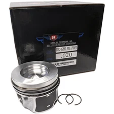 New DK Piston Set (8) w/ Rings - .020 [.50mm] - 2011-2016 GM Duramax 6.6L LML