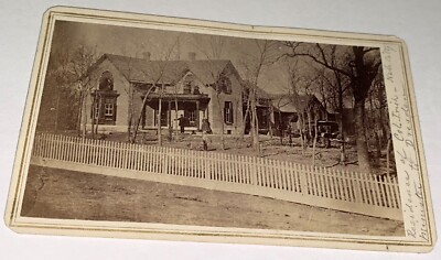 Antique Nebraska Home Newspaper Owner, Indian Agent & Chief Engraver CDV Photo!