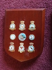 Royal Air Force Station Akrotiri wall plaque shield RAF with numerous Badges 