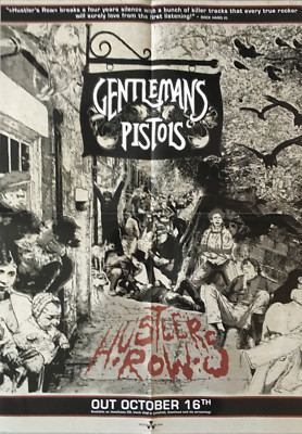 GENTLEMANS PISTOLS  Hustlers Row Promo Poster - gefaltet / folded - Sammlerstück