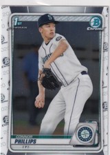 2020 BOWMAN CHROME 1ST RC CONNOR PHILLIPS SEATTLE MARINERS FIRST ROOKIE GE-3824