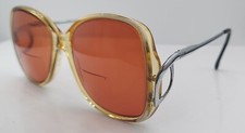 Vintage BerDel Tina Brown Oval Sunglasses France FRAMES ONLY