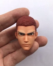 Short Hair Sakuragi Hanamichi Head Carved 1/6 Scale DIY 12'' Action Figure