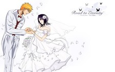 Anime bleach kuchiki rukia kurosaki ichigo wedding dress CCG Gaming Mat Desk