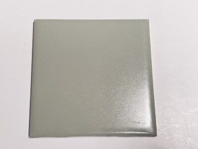 Vtg 1 AO American Olean Ceramic Tile - Grey-Green Flat Matte Square 4 1/4 NOS
