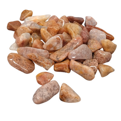 Großhandel 5 - 100 x Rosa Moos Achat Trommelstein Quarz Kristall 10-20 mm Großeinkauf