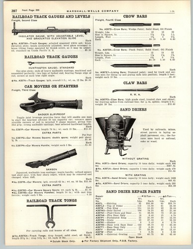 1949 PAPER AD Badger Slip Proof Railroad Car Mover Samson Track Gauge