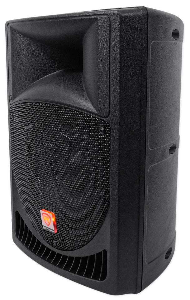 Pair Rockville Power Gig RPG8 8" Powered Active 800 Watt 2-Way DJ PA Speakers - Image 4 of 4