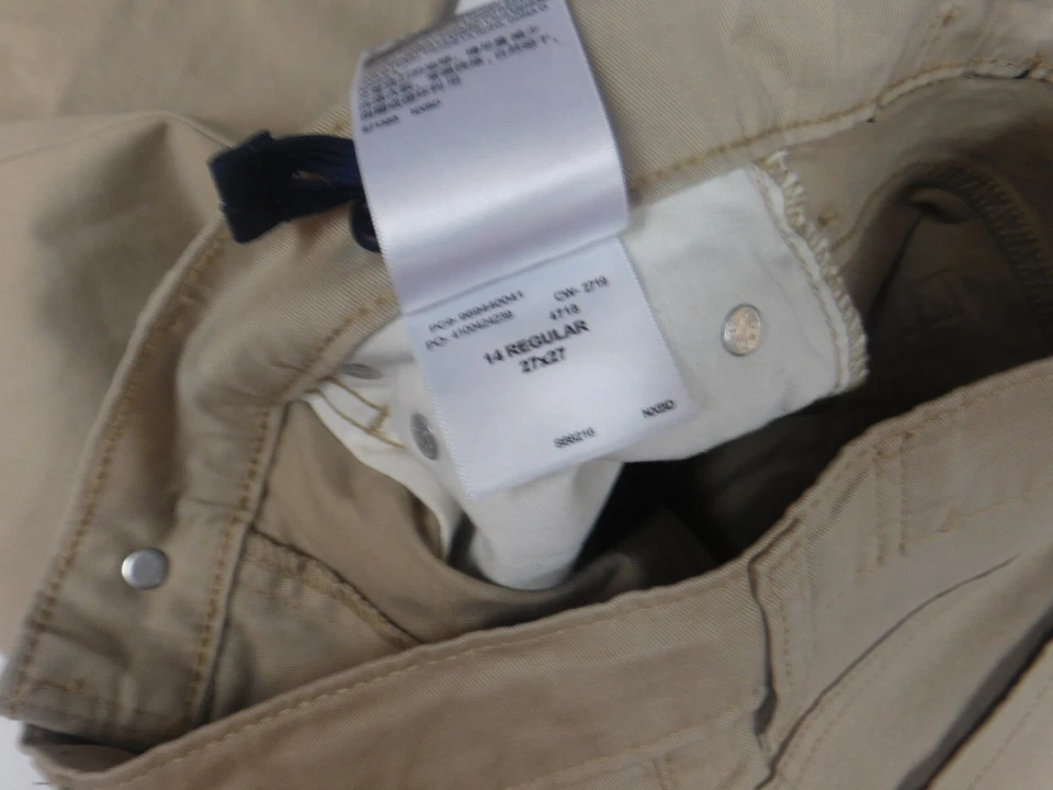 Levis Jeans Niños 14 Beige S67 Atlético Recto 27x27 Denim Foto 3 de 4