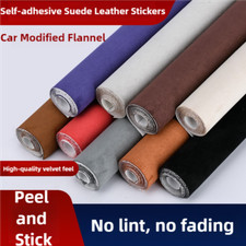 Self Adhesive Faux Suede Fabric Car Interior Vinyl Wrap Sticker Velvet FilmSheet
