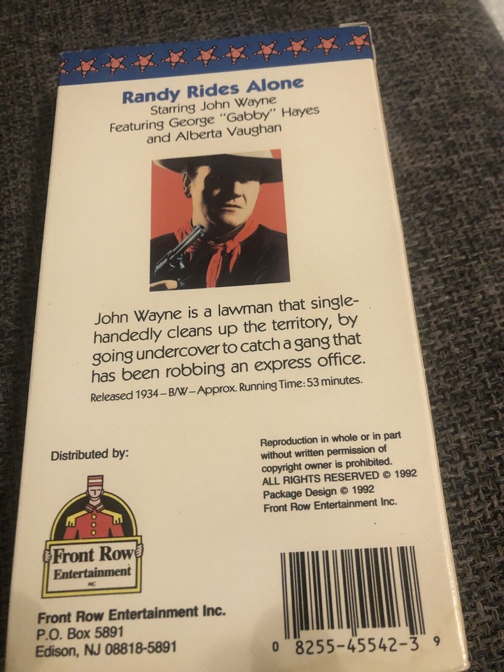 VHS-Randy Rides Alone-MULTIPLE VHSs SHIP FREE!, SEE STORE!!! | eBay