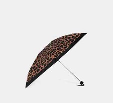 COACH UV PROTECTION MINI UMBRELLA LEOPARD PRINT CC947 NWT GREAT GIFT 