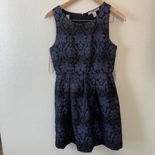 NEW Forever 21 Contemporary Woven Dress Size M Black Purple Grey Short