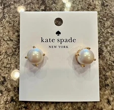 NWT Kate Spade New York Gum Drop Pearl Studs Earrings