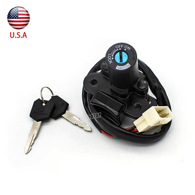 For Kawasaki ZX9R 1998-2001 2002 2003 CNC Ignition Keys Switch Lock Key 7 Wires