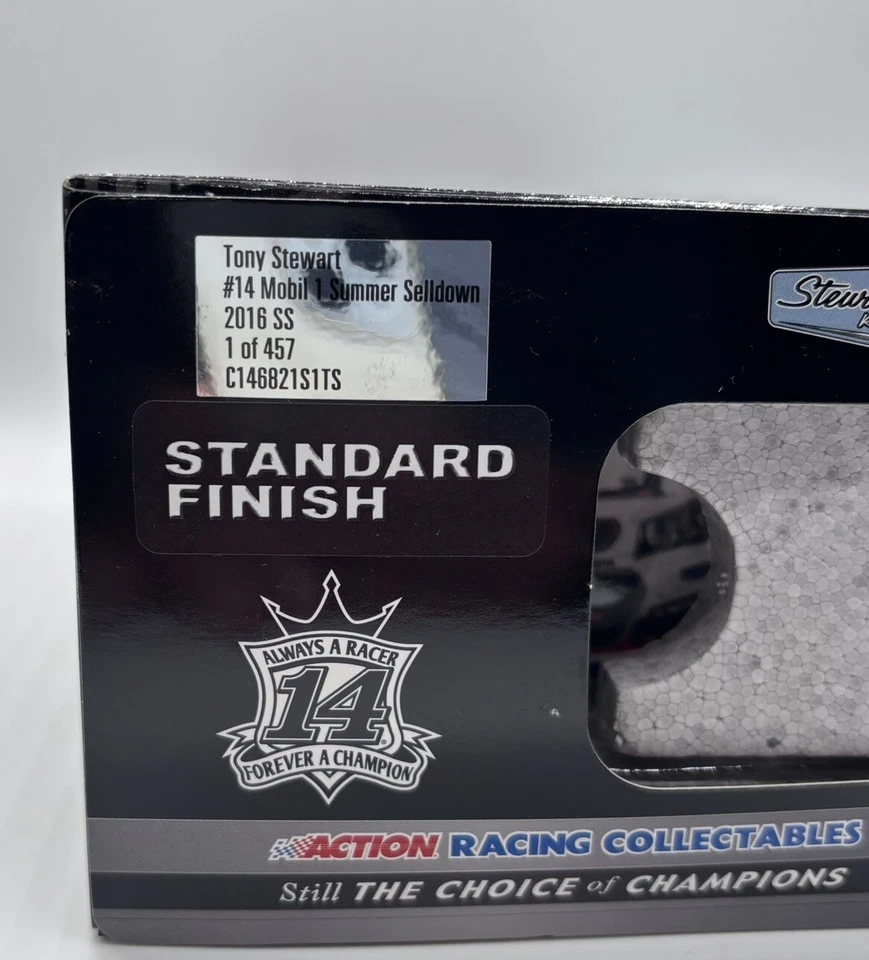457 Hecho XRARO 2016 Tony Stewart #14 Mobil 1 Summer Selldown Indy Diecast 1/24 Foto 3 de 4