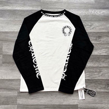 Men's Chrome Hearts long sleeve black and white T-Shirt Size S