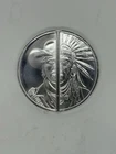 Western Warrior Divisible 1 oz .999 Fine Silver Art Round in Flip #B394