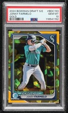 2024 Bowman Chrome Draft Sapphire Edition Gold 35/50 Jonny Farmelo PSA 10 6dn