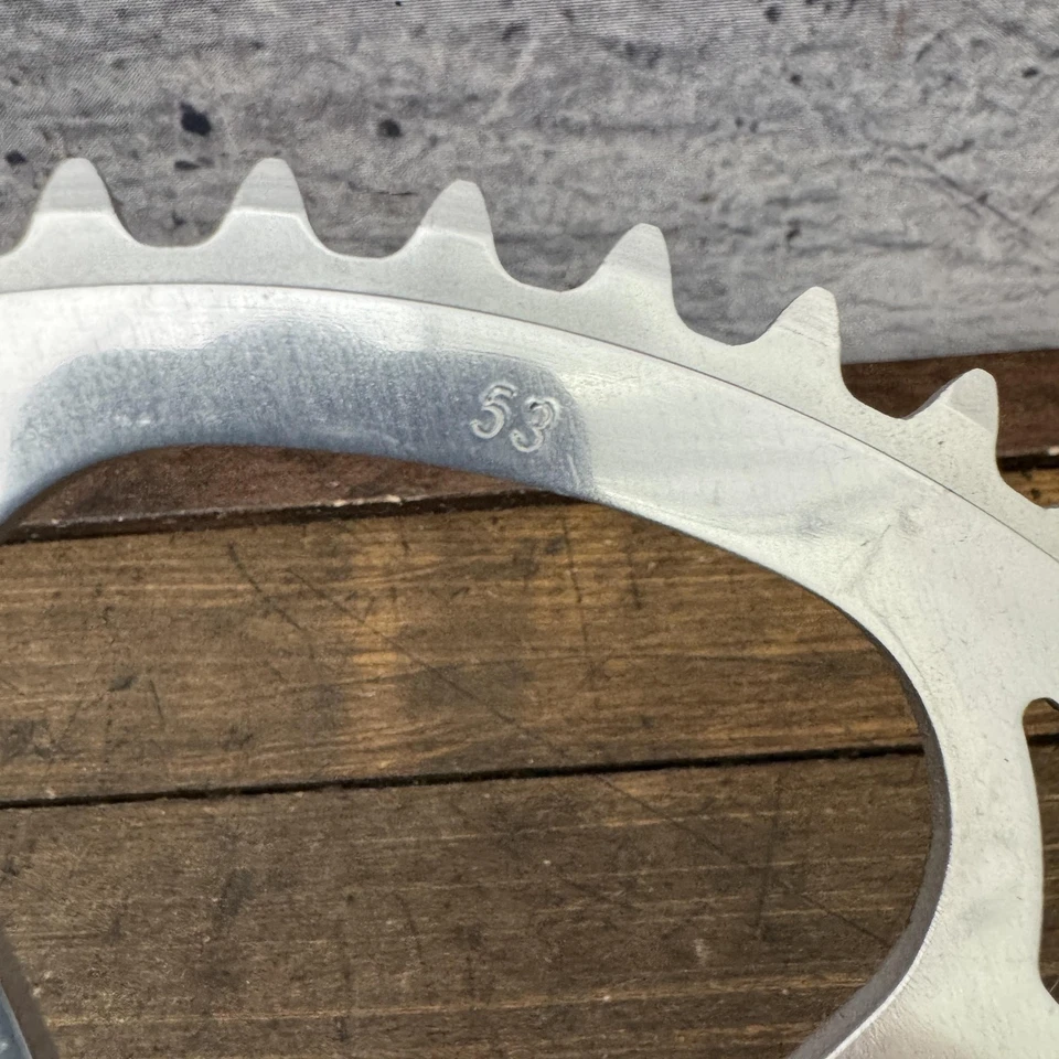 复古 Ritchey 53T 110 BCD 5 螺栓自行车链条银色全新旧货外 — 第 3/4 张图片