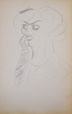 Sacha GUITRY - Dessin original - Portrait - Autographe