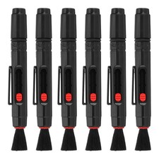 Szczotka do odkurzania aparatu, wielofunkcyjna szczotka czyszcząca Długopis do czyszczenia soczewek, 6 szt. czerwony