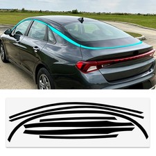 For Kia K5 2021-2026 Car Chrome Delete Window Vinyl Trim Blackout Accessories For Kia K5 2021-2026 Car Chrome Delete Window Vinyl Trim Blackout Accessories