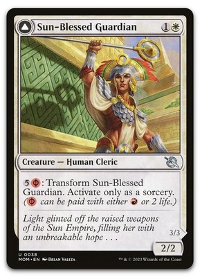 Sun-Blessed Guardian #38 (NM) March of the Machine MOM Magic MTG