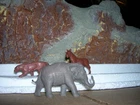 MARX 1950's  Super Circus ANIMALS , ELEPHANT , TIGER, ZEBRA VINTAGE ORIGINALS