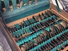 Siam Vintage 20 Piece Nickel/Bronze Teak Siam 1950s  — photo 1