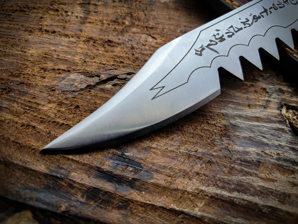 Cuchillo sobrenatural: cuchillo réplica hecho a mano para matar demonios de rubí Foto 2 de 4