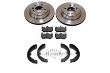 Rear 2 Brake Discs Pads Shoes + Kit For Audi Q7 3.0 TDi TFSi Quattro & S Line