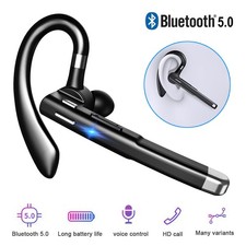 Hands-Free Driving Headset Bluetooth5.0 Long Mic Boom  Earhook Design 6Hrs Talk
